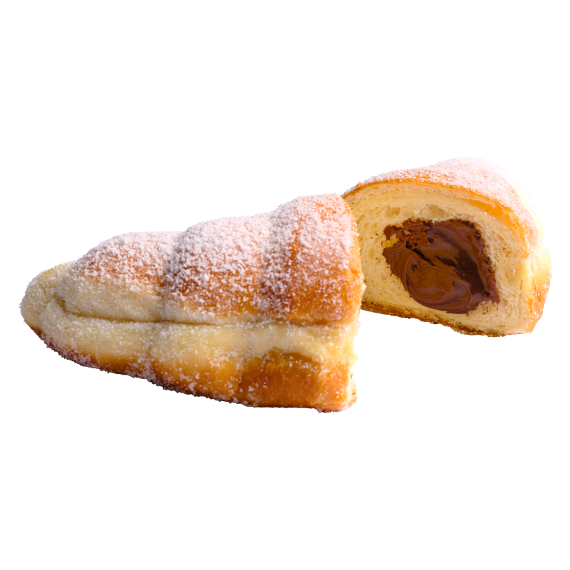 Cornetti fritti ripieni al cioccolato Dolciaria Expo Food – dolci artigianali pronti da gustare