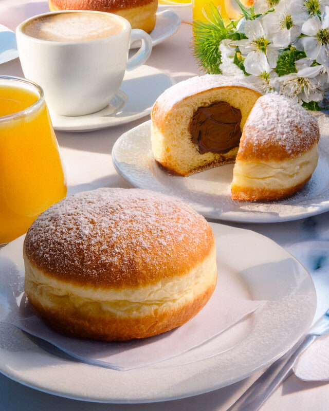 Krapfen artigianali Dolciaria Expo Food – dolci fritti soffici e ripieni pronti da cuocere